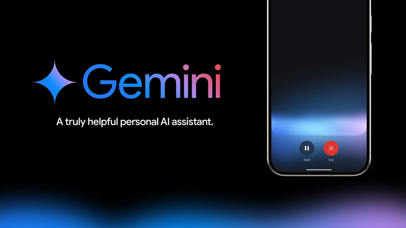 Gemini Live running on a mobile phone