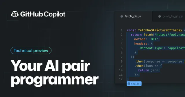 GitHub Copilot completing code inside an editor