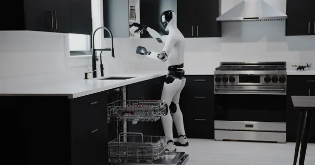 Figure Helix 02 humanoid performing a household task