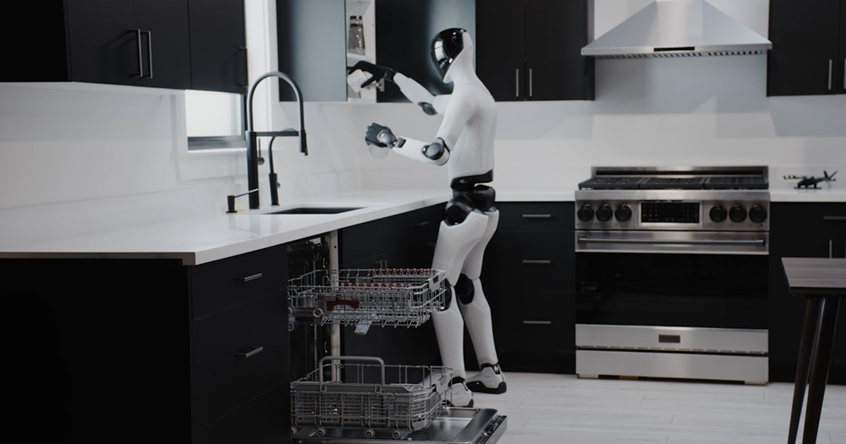 Figure Helix 02 humanoid performing a household task